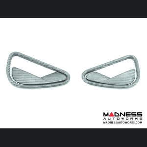 Alfa Romeo 4C Interior Door Handle Set - Carbon Fiber - White Candy